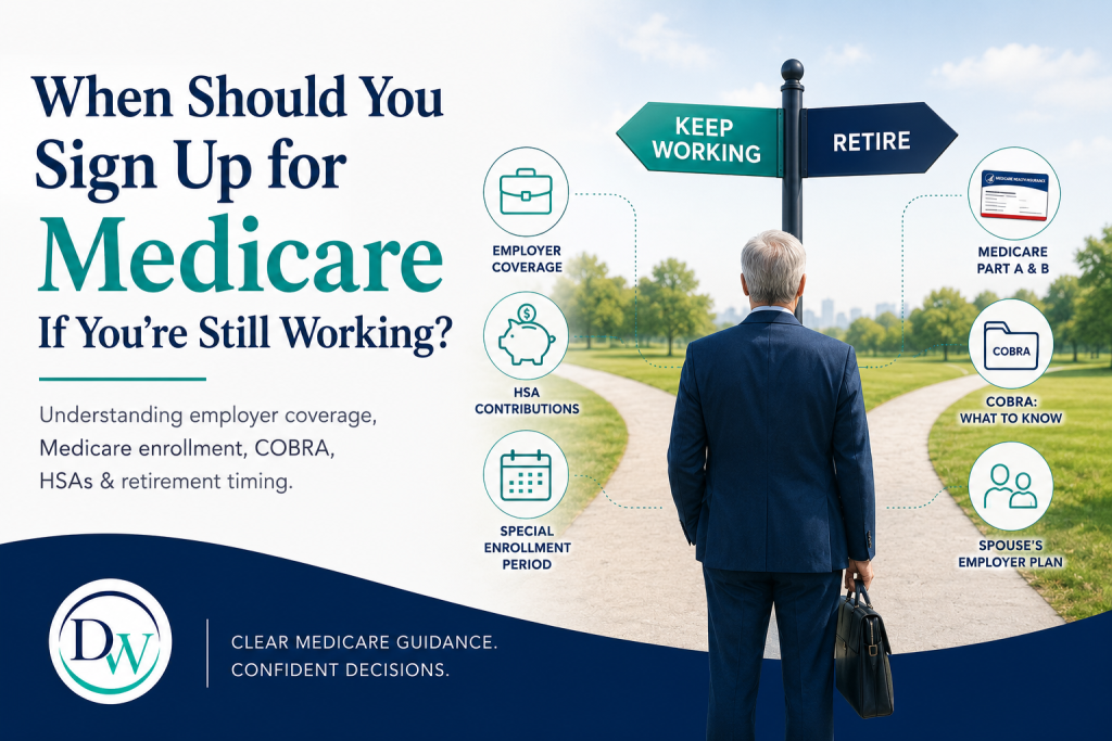 Person deciding whether to enroll in Medicare while still working past age 65